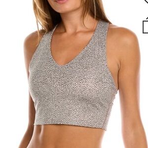 NWOT Spanx LONGLINE MEDIUM IMPACT SPORTS BRA IN GREY
